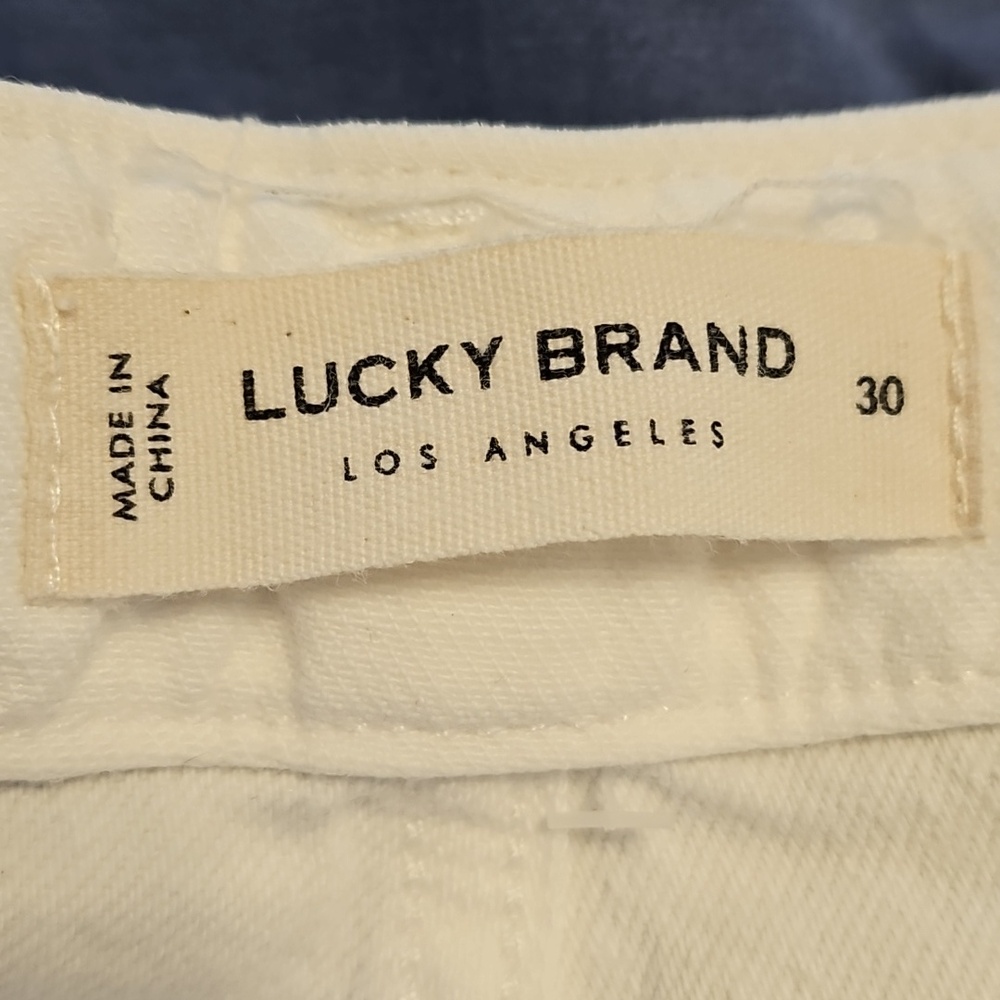 Lucky Brand White Drawstring Chinos - Picture 3 of 16